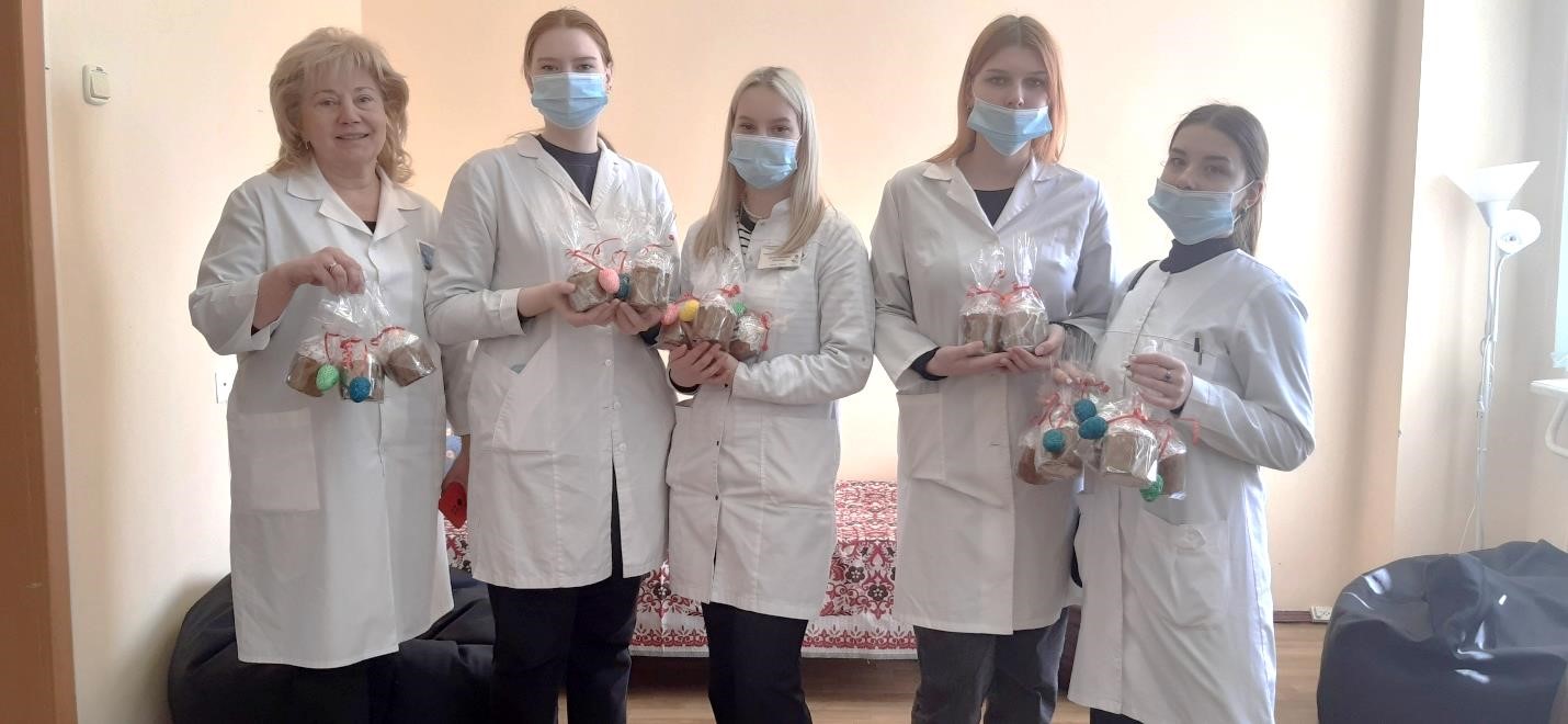 Пасхальные поздравления от учащихся «Гродненского государственного медицинского колледжа»